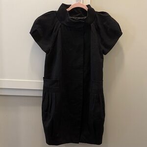 TCEC Beautiful black coat dress small